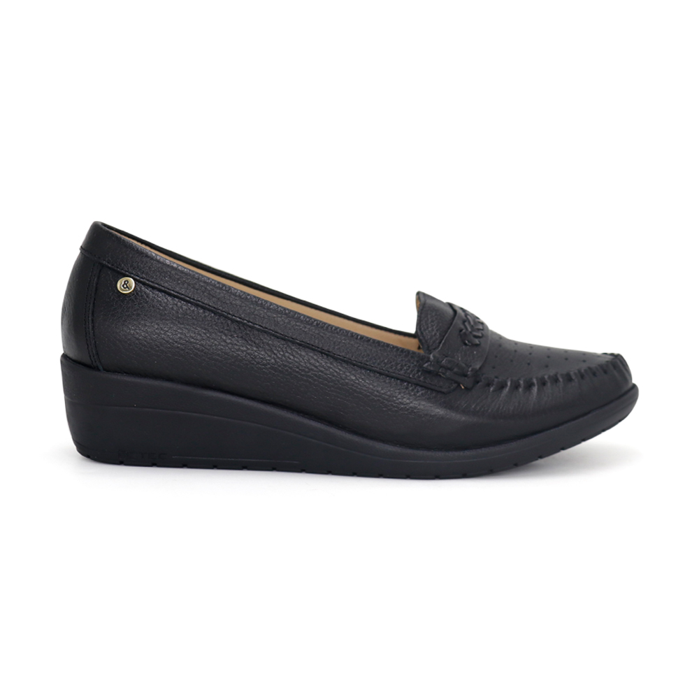 MOCASINES DE CUERO MUJER PARYSS KA25Q1-KM038 NEGRO - 2