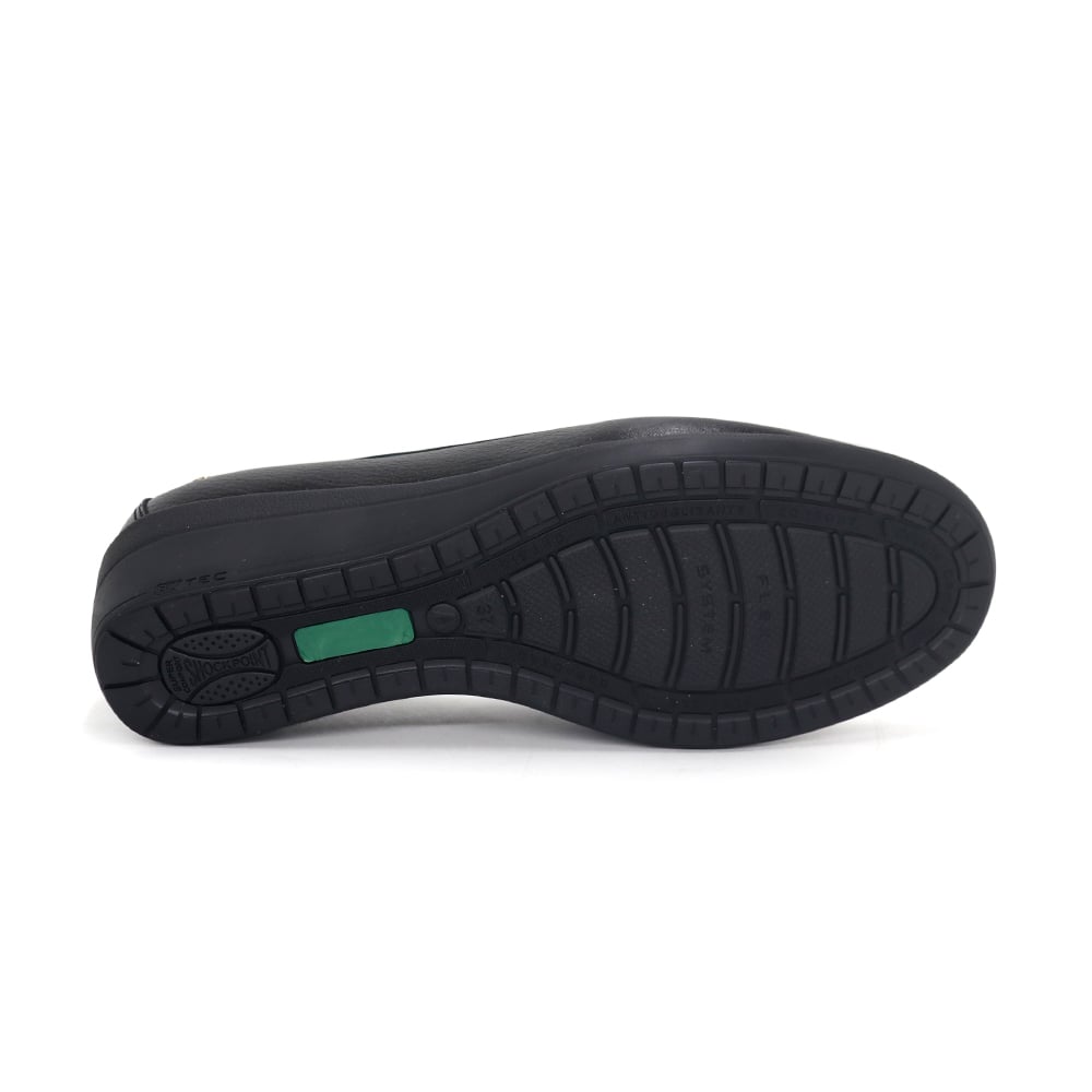 MOCASINES DE CUERO MUJER PARYSS KA25Q1-KM038 NEGRO - 4