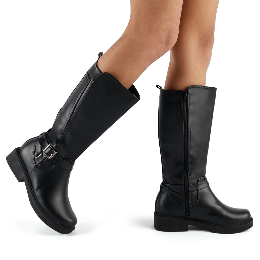 BOTAS MUJER ARIANA IS25Q3-150 NEGRO - 1