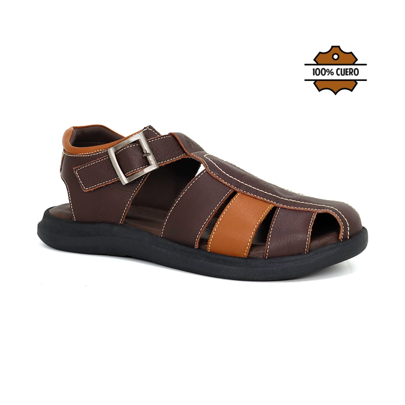 SANDALIAS CASUALES DE CUERO HOMBRE KN25Q3-832. - 1