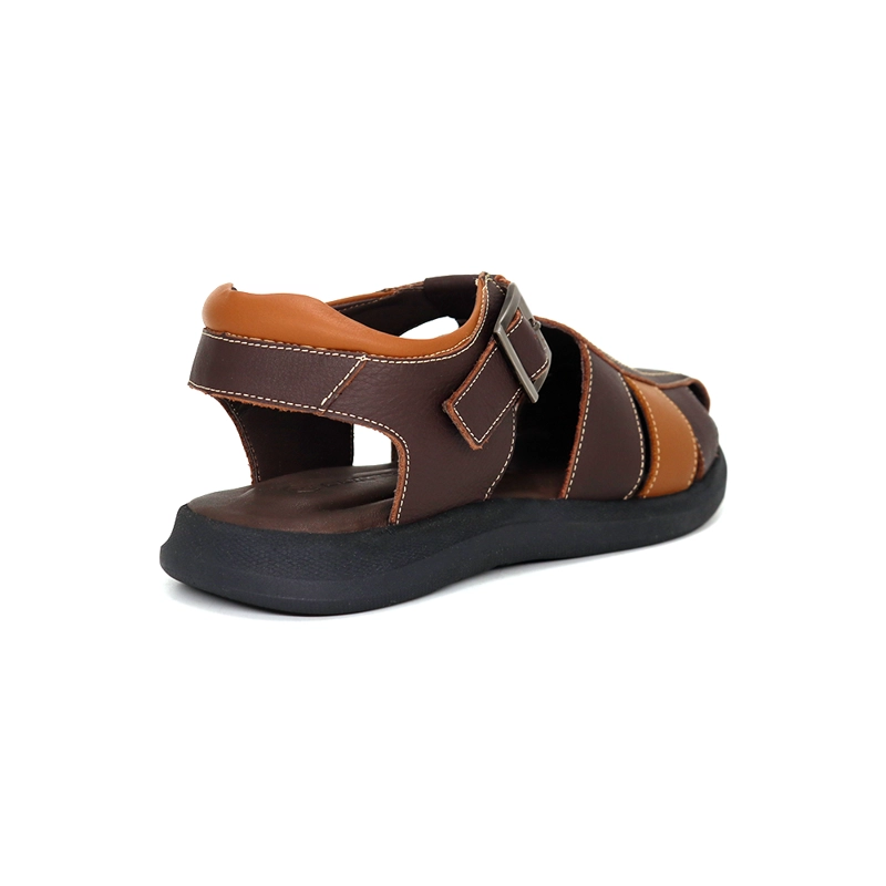 SANDALIAS CASUALES DE CUERO HOMBRE KN25Q3-832. - 2