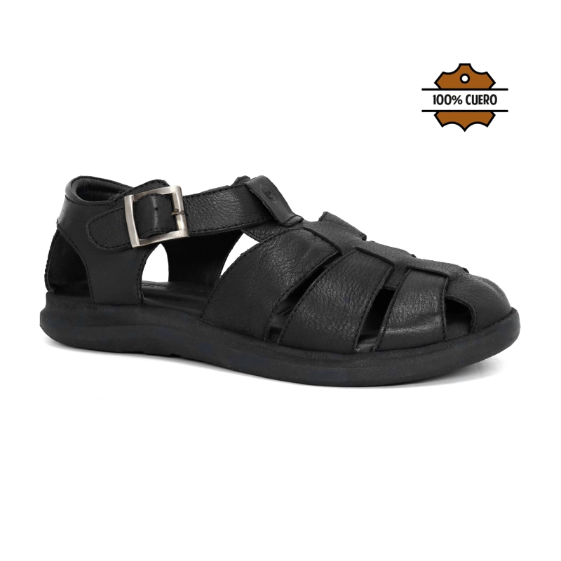 SANDALIAS CASUALES DE CUERO HOMBRE KN25Q3-825. - 1
