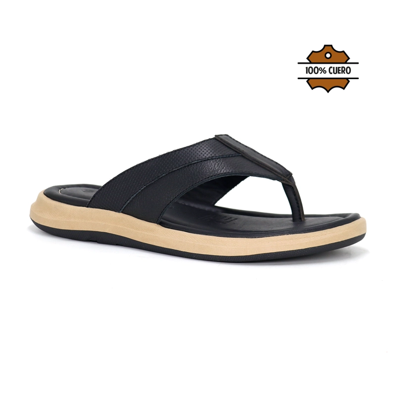 SANDALIAS CASUALES DE CUERO HOMBRE KN25Q3-845. - 1