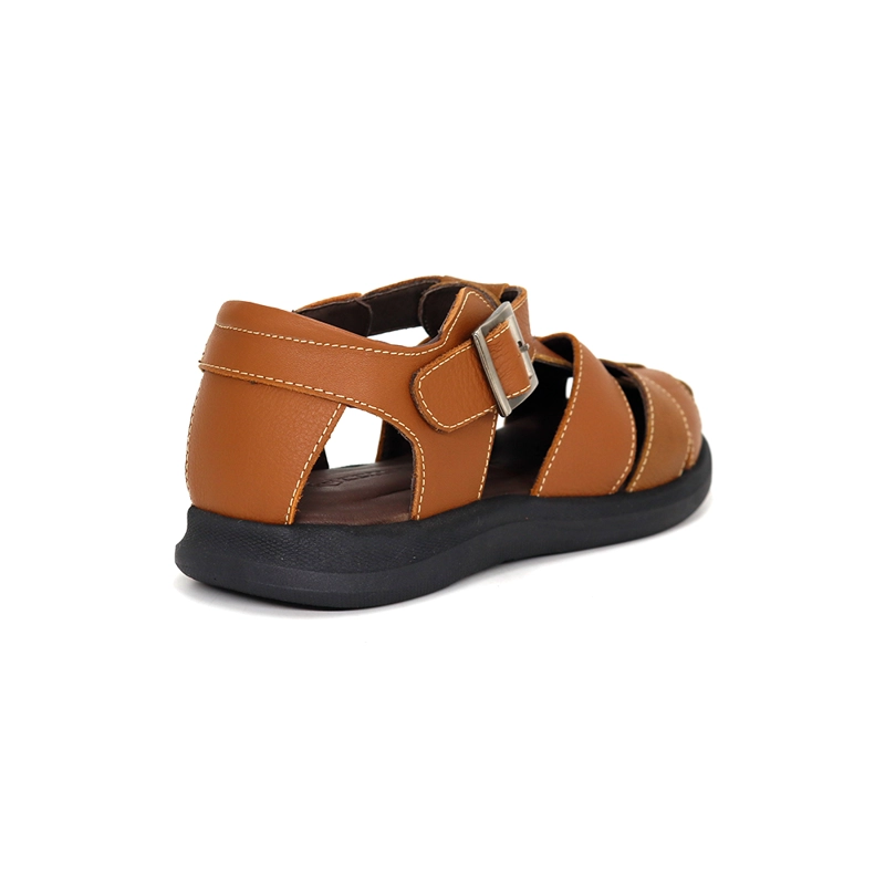 SANDALIAS CASUALES DE CUERO HOMBRE KN25Q3-825. - 2