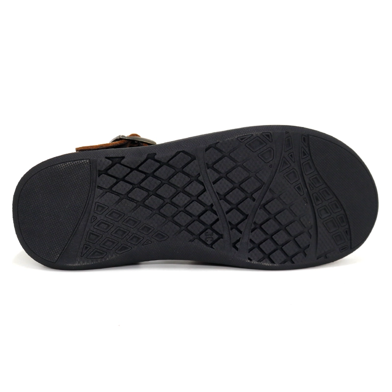 SANDALIAS CASUALES DE CUERO HOMBRE KN25Q3-825. - 3