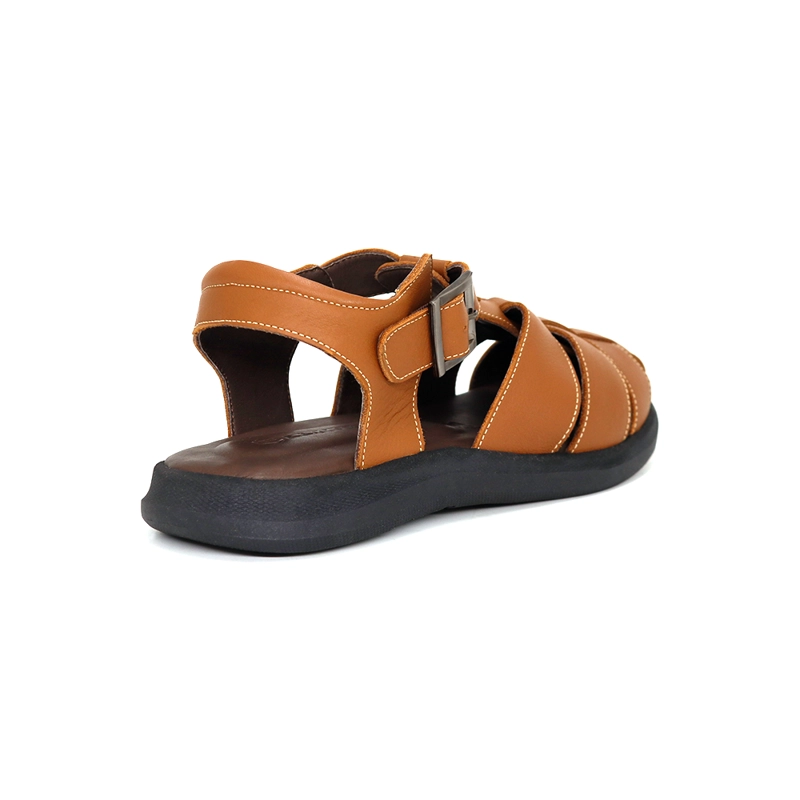 SANDALIAS CASUALES DE CUERO HOMBRE KN25Q3-828. - 2