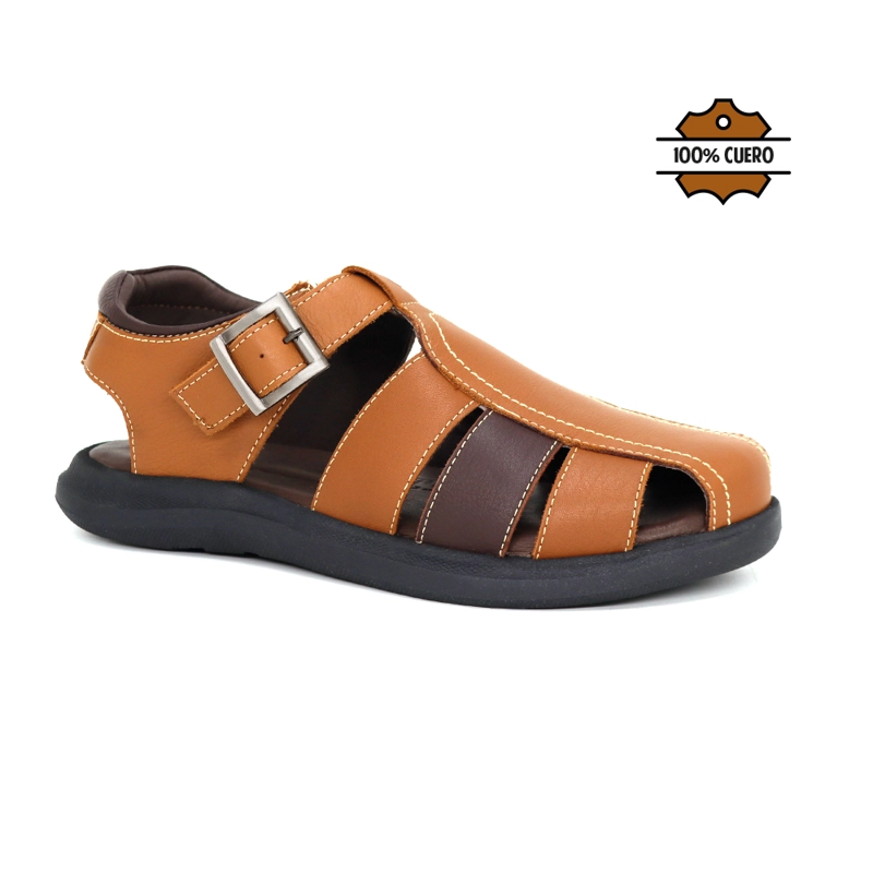 SANDALIAS CASUALES DE CUERO HOMBRE KN25Q3-832. - 1