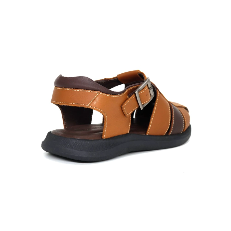 SANDALIAS CASUALES DE CUERO HOMBRE KN25Q3-832. - 2