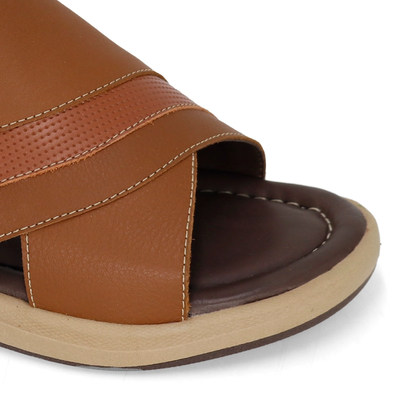 SANDALIAS CASUALES DE CUERO HOMBRE KN25Q3-838. - 4
