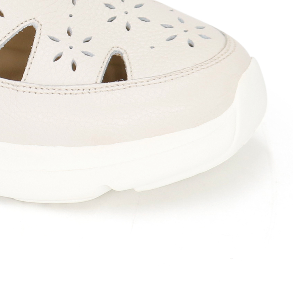 SANDALIAS CASUALES DE CUERO MUJER KA24Q4-F002. - 4