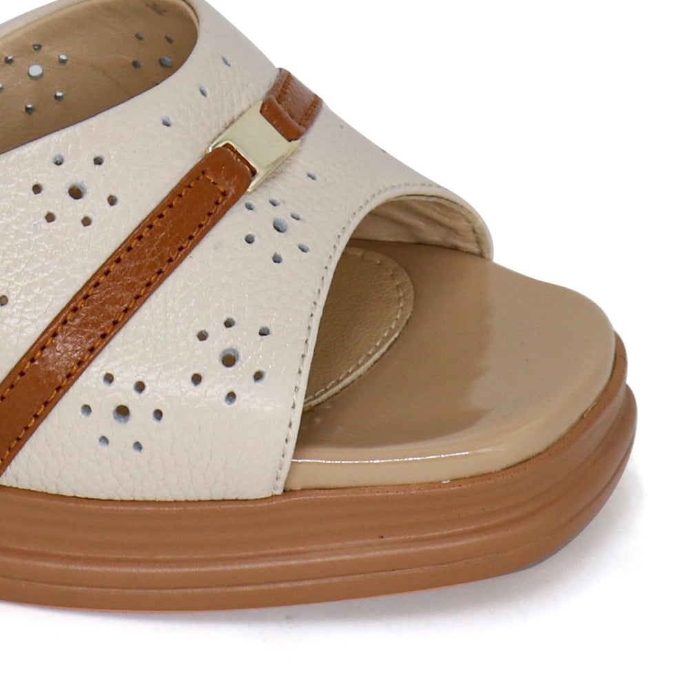 SANDALIAS CASUALES DE CUERO MUJER KA25-ALCINA - 4