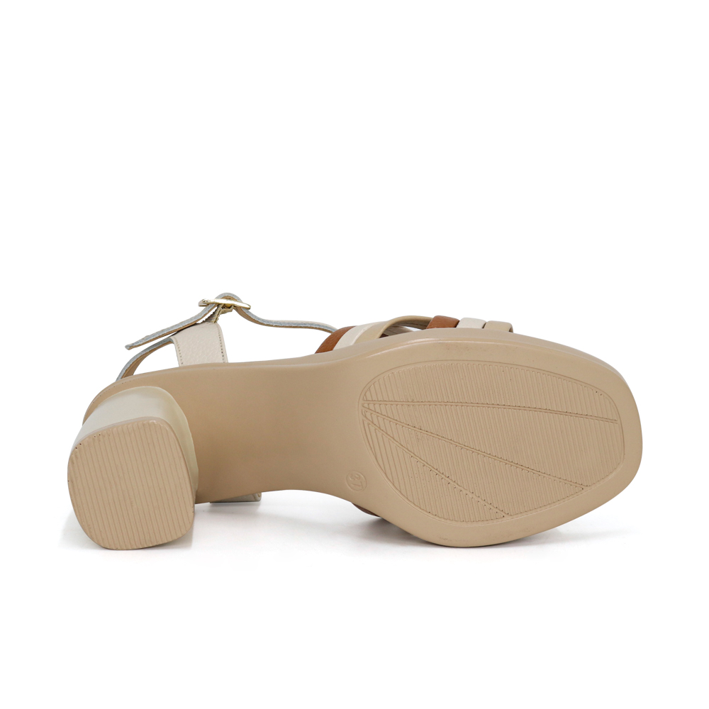 SANDALIAS CASUALES DE CUERO MUJER KA25Q4-BO118. - 4