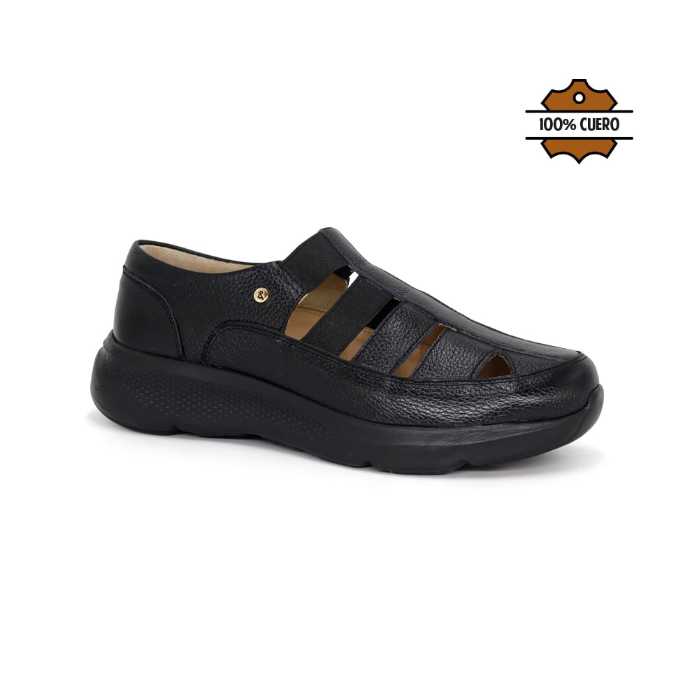 SANDALIAS CASUALES DE CUERO MUJER KA25Q4-CORAL - 1