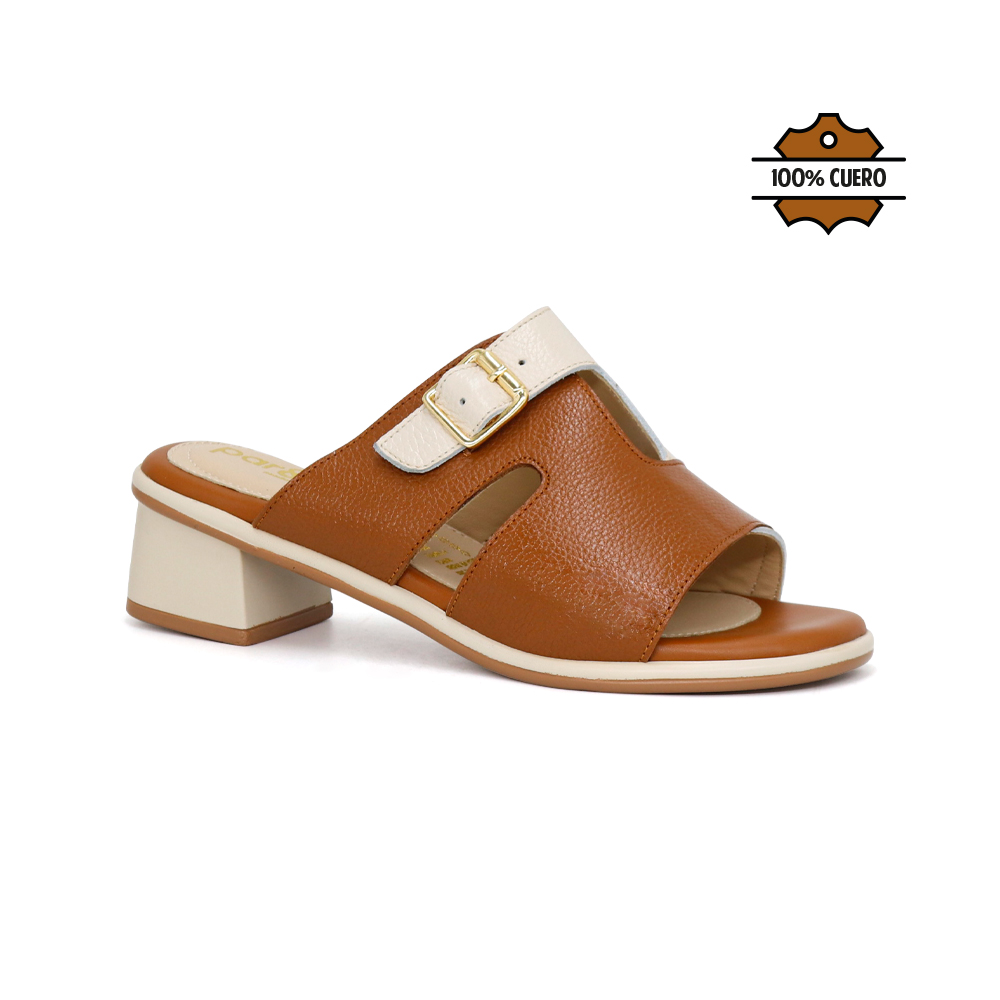SANDALIAS CASUALES DE CUERO MUJER KA25Q4-MARCE - 1