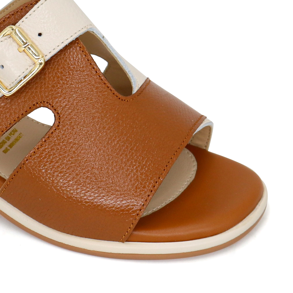 SANDALIAS CASUALES DE CUERO MUJER KA25Q4-MARCE - 4