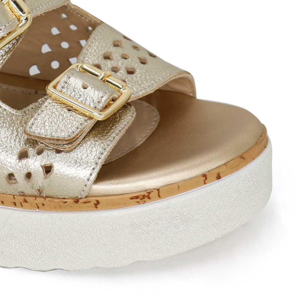 SANDALIAS CASUALES DE CUERO MUJER KA25Q4-ATTIS - 4