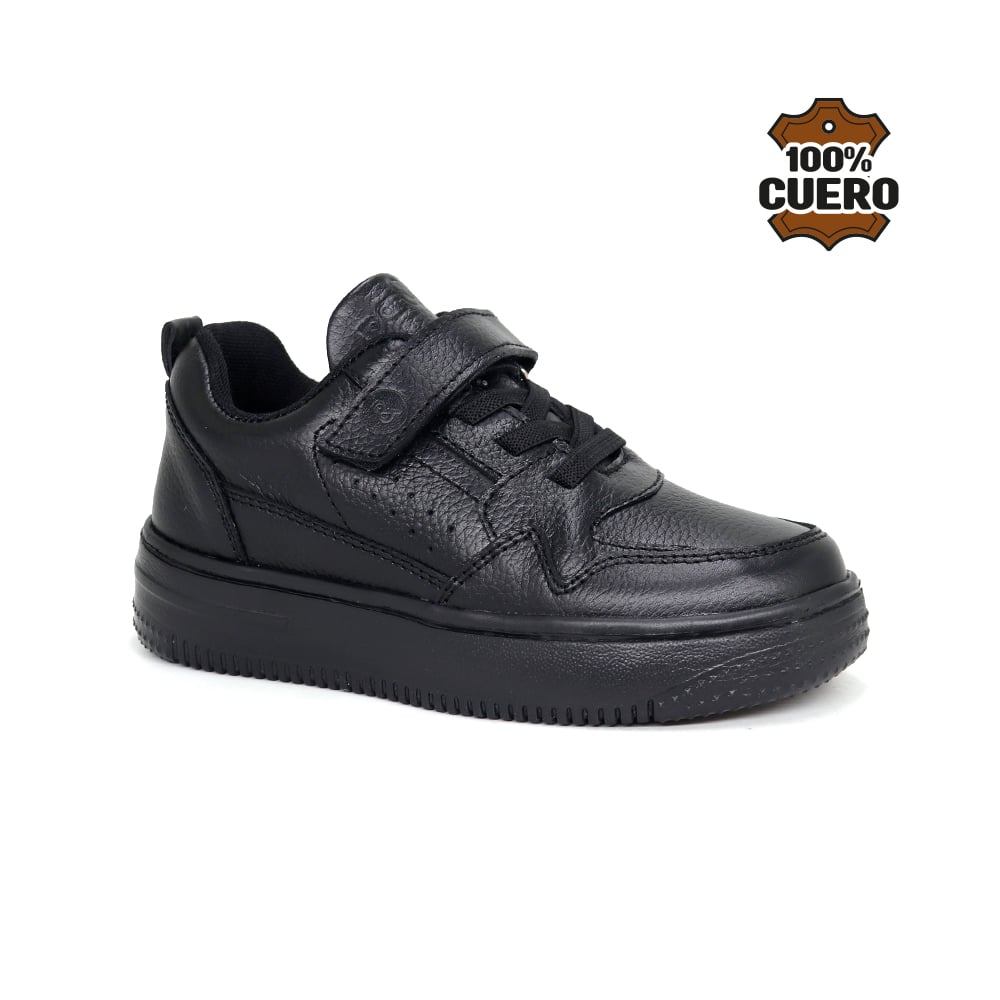 ZAPATILLAS ESCOLARES DE CUERO UNISEX JA26-CG916N. - 1