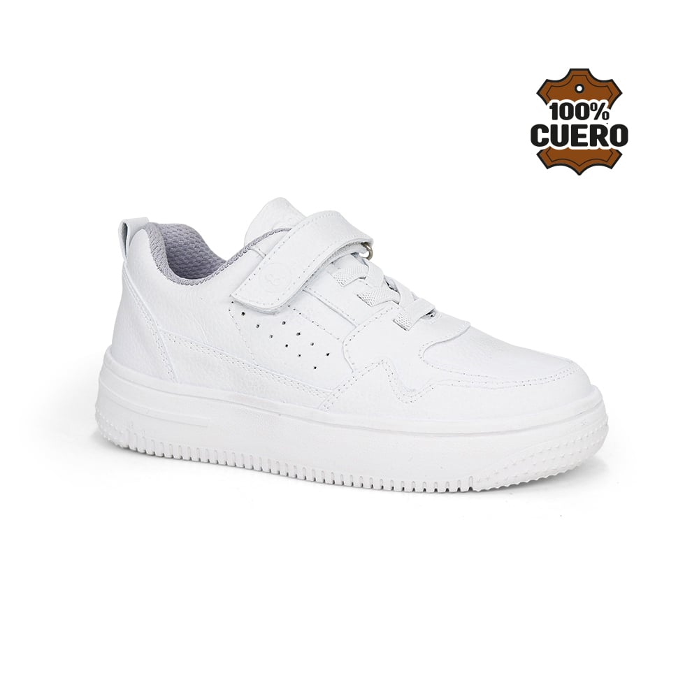 ZAPATILLAS ESCOLARES DE CUERO UNISEX JA26-CG916N. - 1