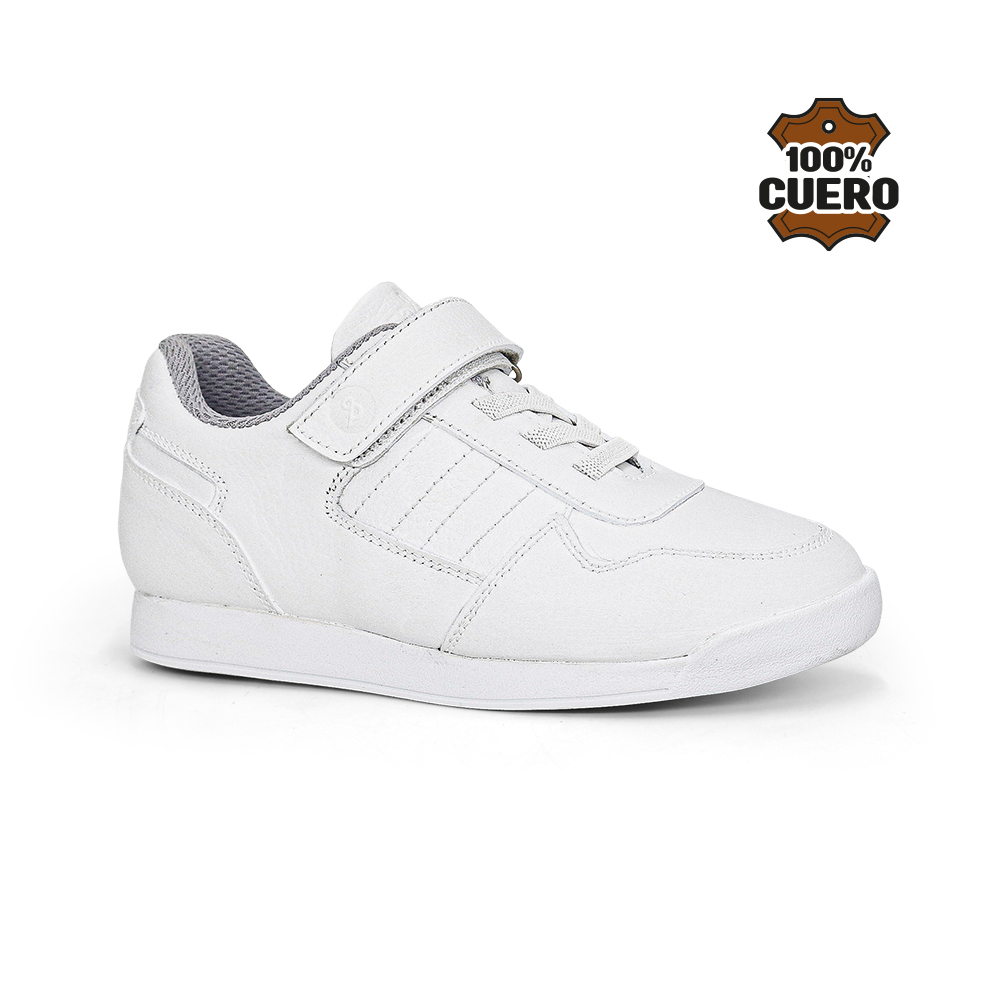 ZAPATILLAS ESCOLARES DE CUERO UNISEX JA26-CG908N. - 1
