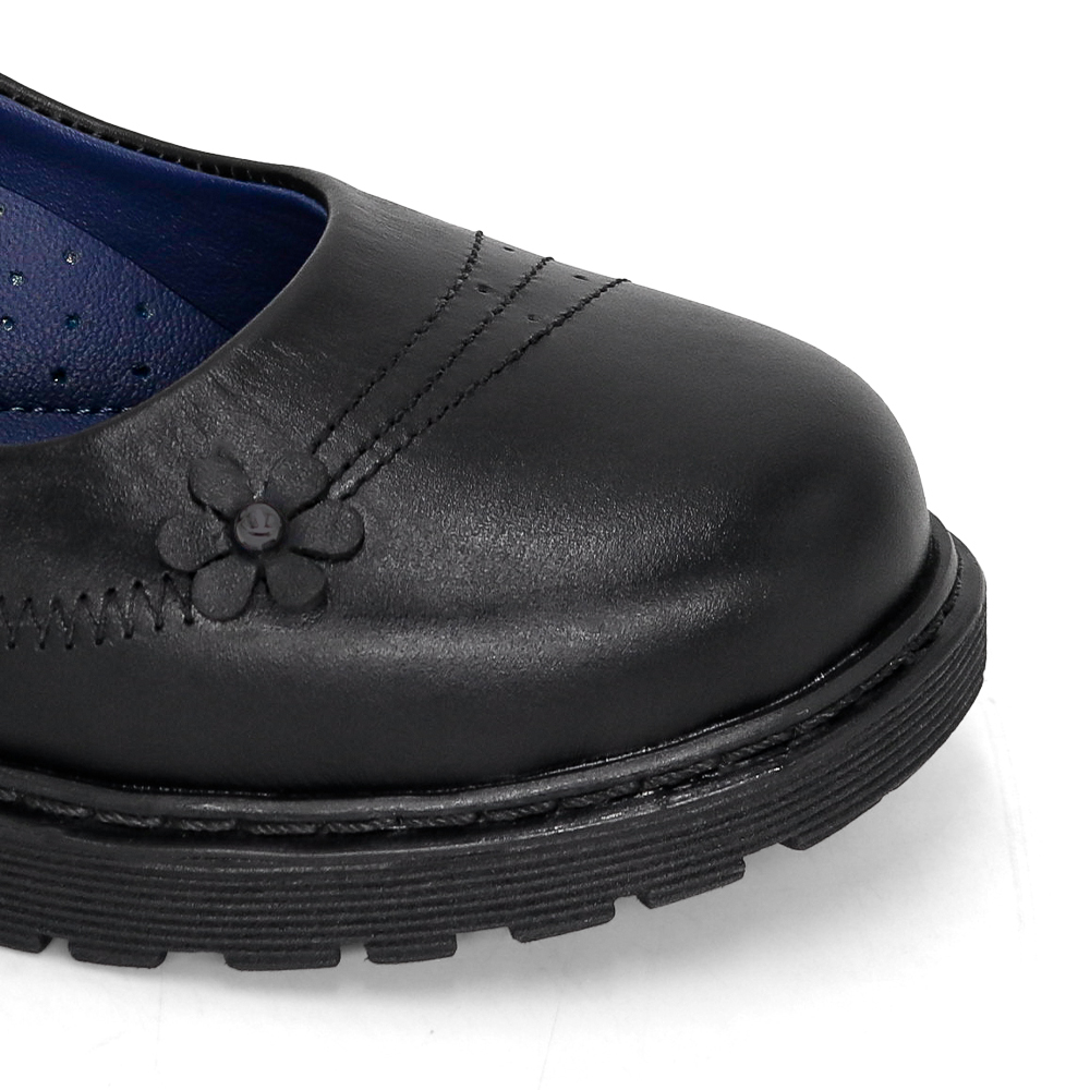 ZAPATOS ESCOLARES DE CUERO NIÑA FLOR-MV26Q1J - 4