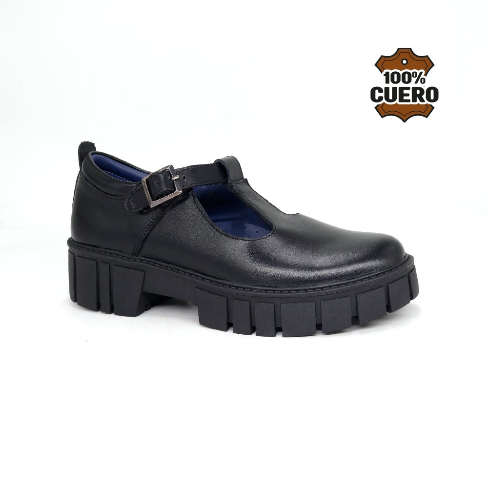 ZAPATOS ESCOLARES DE CUERO NIÑA BEBE-MV26Q1J - 1