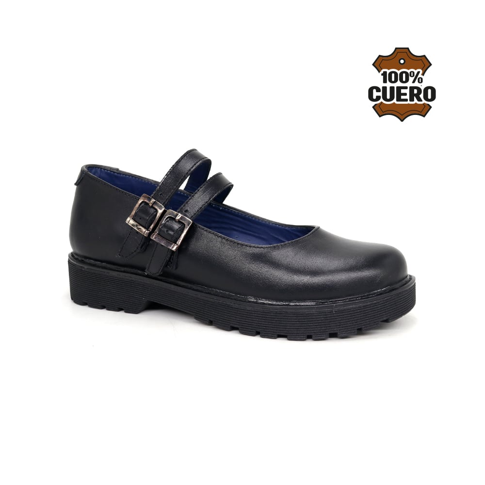 ZAPATOS ESCOLARES DE CUERO NIÑA 2610-MV26Q1J - 1