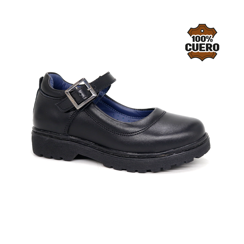 ZAPATOS ESCOLARES DE CUERO NIÑA LUA-MV26Q1N - 1