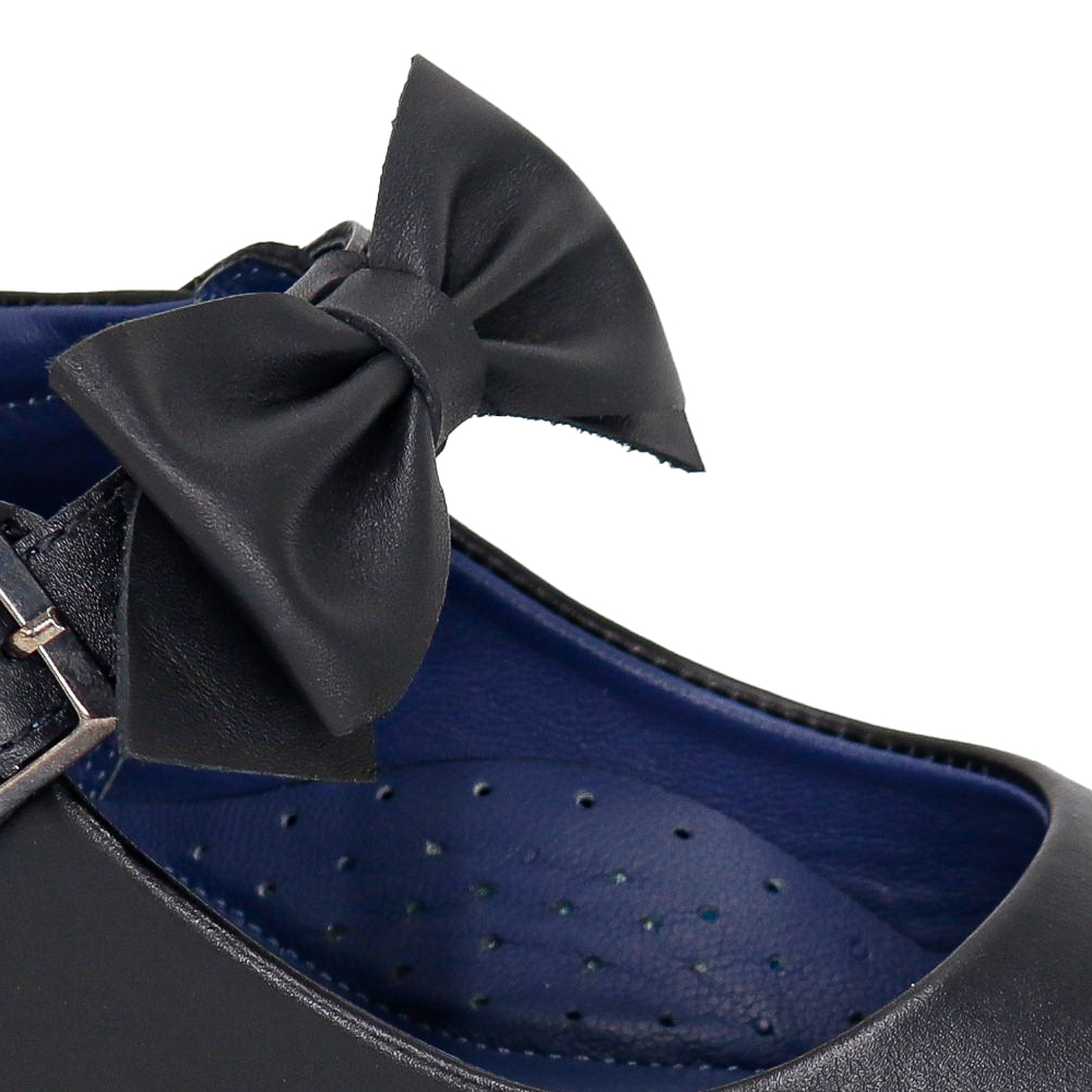 ZAPATOS ESCOLARES DE CUERO NIÑA LAZO-MV26Q1N - 4