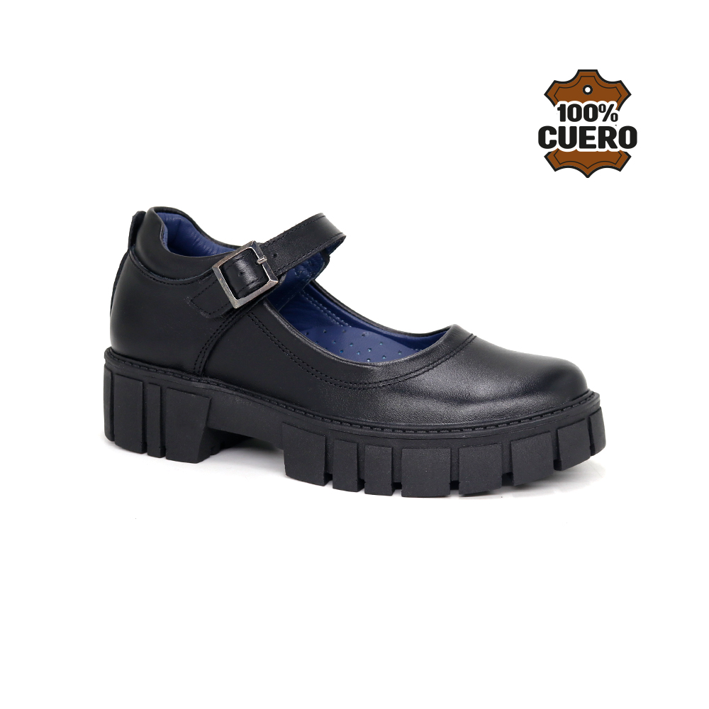 ZAPATOS ESCOLARES DE CUERO NIÑA LULU-MV26Q1J - 1