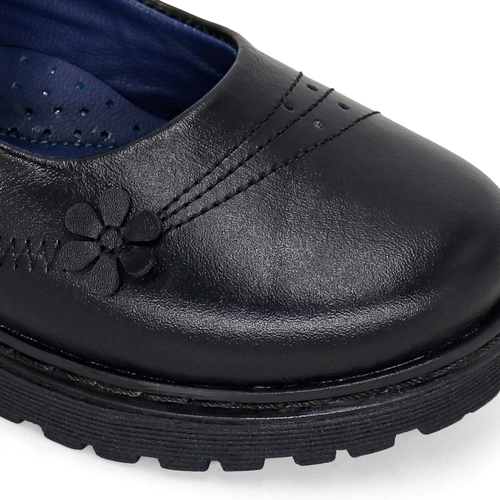 ZAPATOS ESCOLARES DE CUERO NIÑA FLOR-MV26Q1N - 4