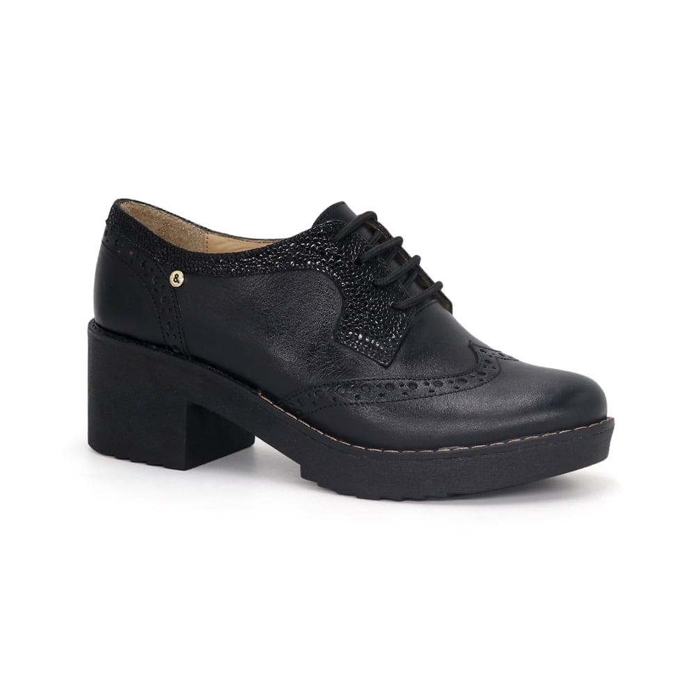 ZAPATOS OXFORD MUJER PARYSS KA25Q1-KM040-CUERO - 1