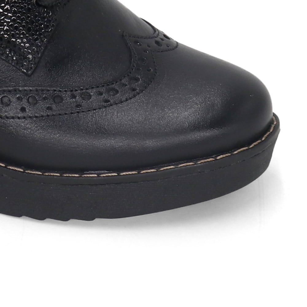 ZAPATOS OXFORD MUJER PARYSS KA25Q1-KM040-CUERO - 4