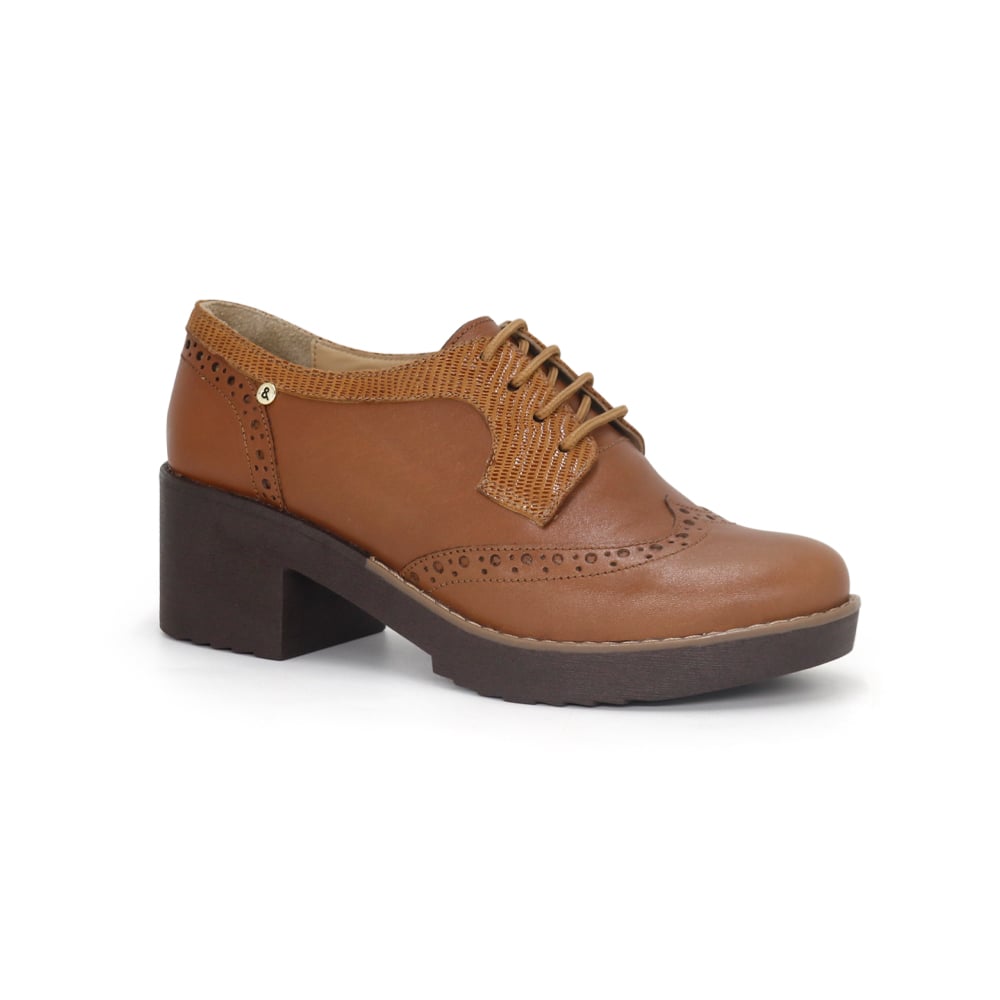 ZAPATOS OXFORD MUJER PARYSS KA25Q1-KM040-CUERO - 1