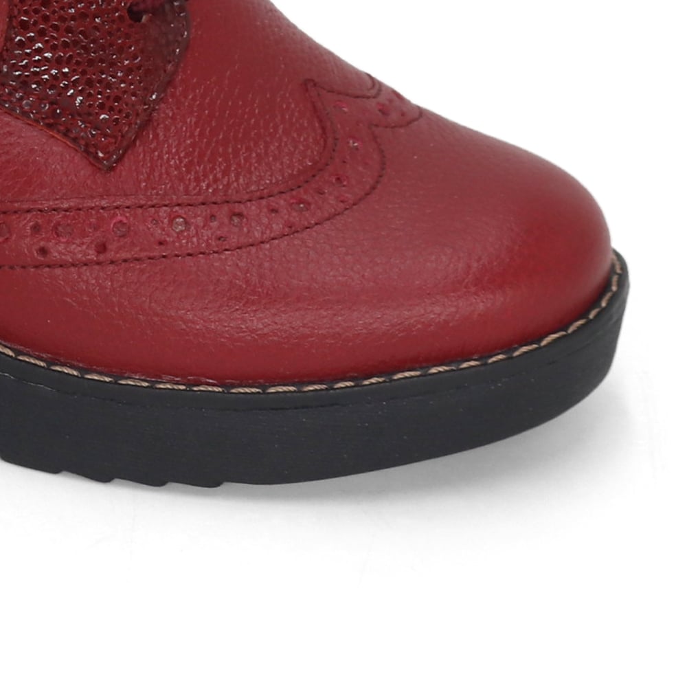 ZAPATOS OXFORD MUJER PARYSS KA25Q1-KM040-CUERO - 4