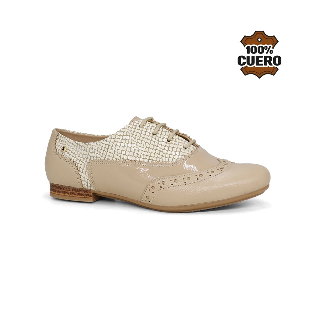 ZAPATOS OXFORD MUJER PARYSS 2669-KA26Q1 -CUERO - 1