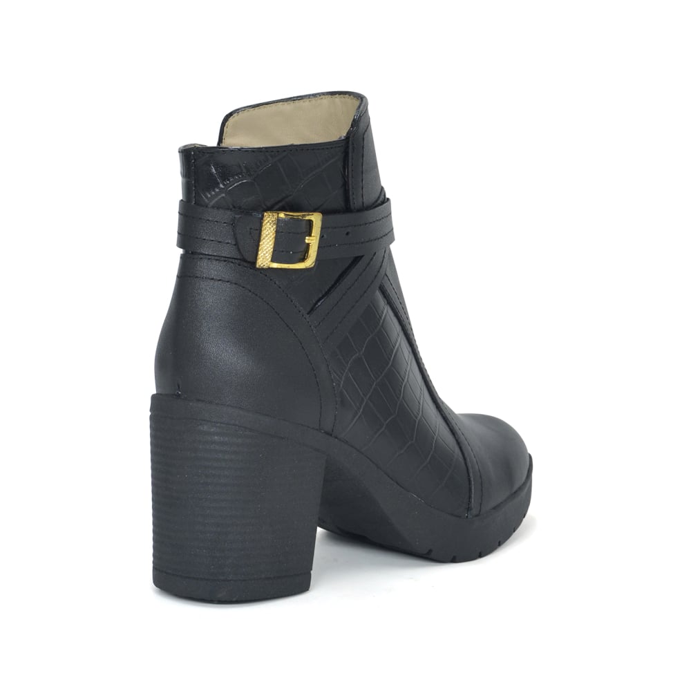 BOTINES MUJER PARYSS 100% CUERO PA24I2-137X7  NEGRO - 2