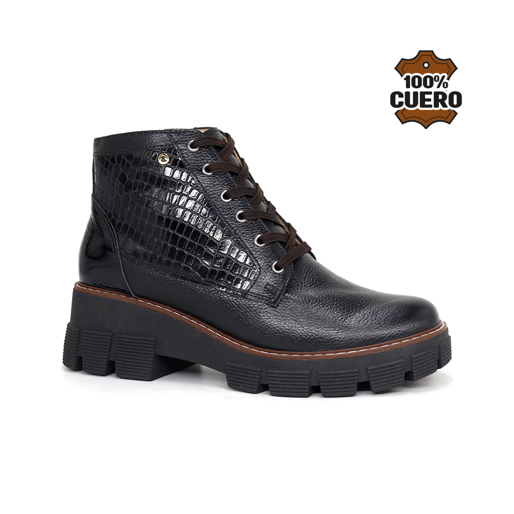 BOTINES CHELSEA MUJER PAYSS PARIS-KA26Q1 CUERO NEGRO - 1