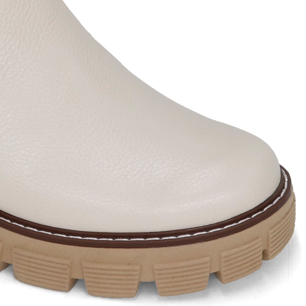 BOTINES CHELSEA MUJER PARYSS 100% PAYSS 2615-KA26Q1 CUERO HUESO - 3