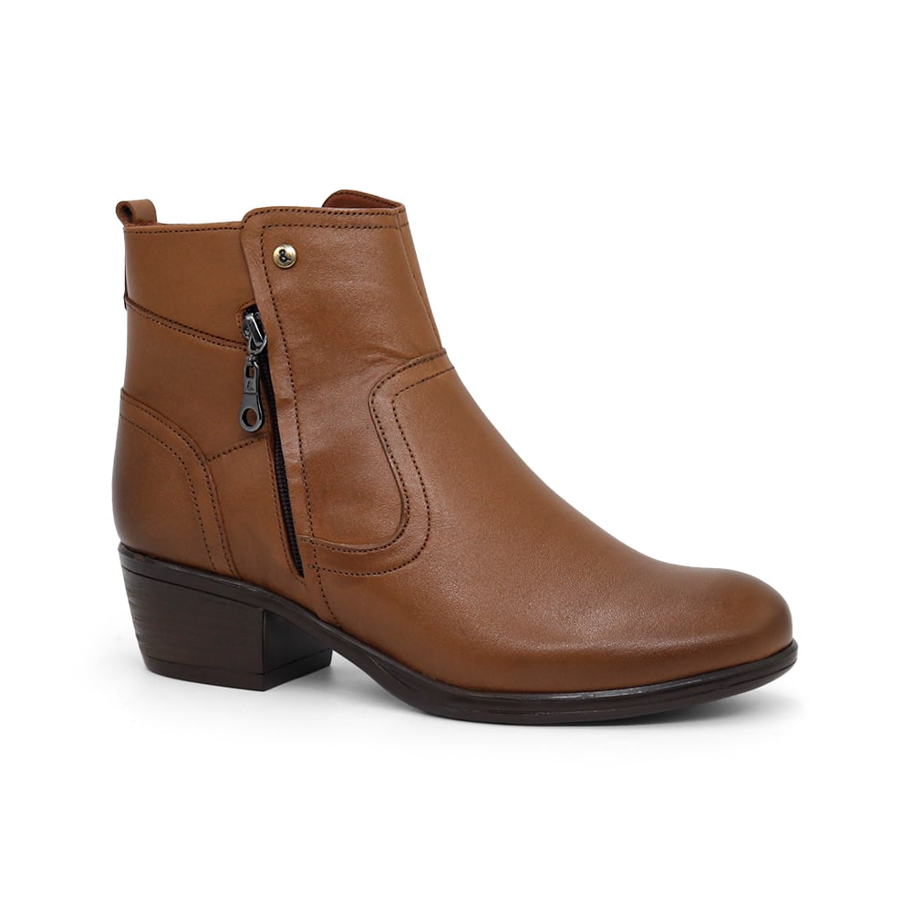 BOTINES MUJER PARYSS 100% CUERO JA25Q1-BT181 MARRON - 1