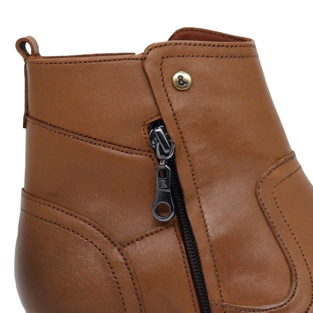 BOTINES MUJER PARYSS 100% CUERO JA25Q1-BT181 MARRON - 4