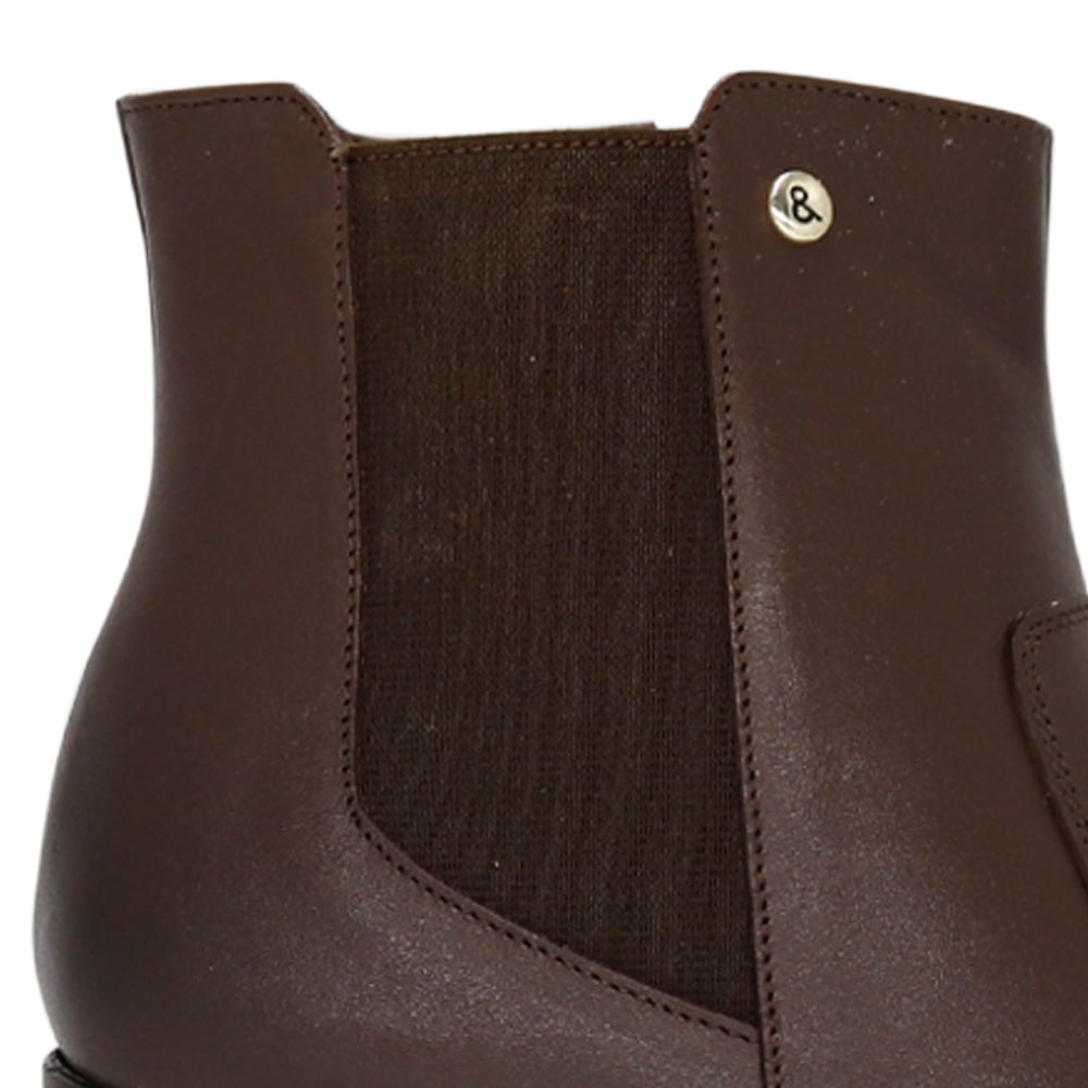 BOTINES MUJER PARYSS 100% CUERO JA25Q1-BT199 MARRON - 4