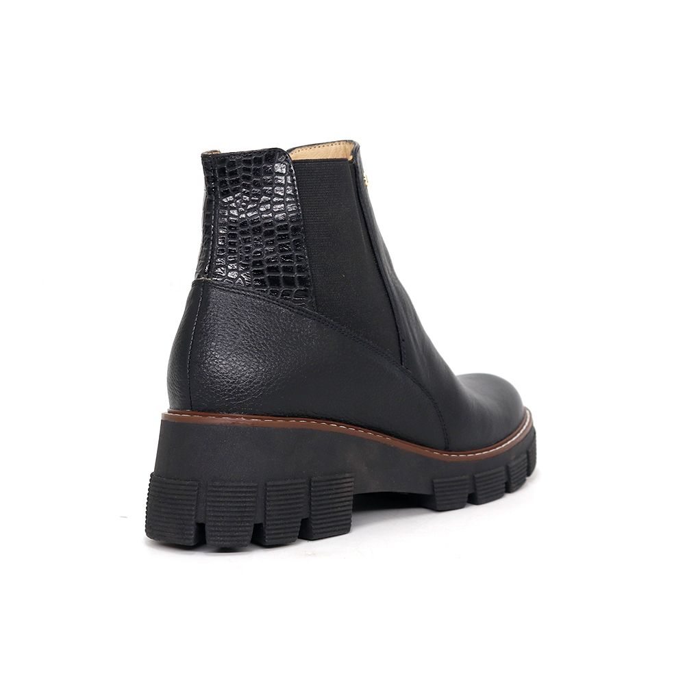 BOTINES CHELSEA MUJER PARYSS 100% PAYSS 2615-KA26Q1 CUERO NEGRO - 2