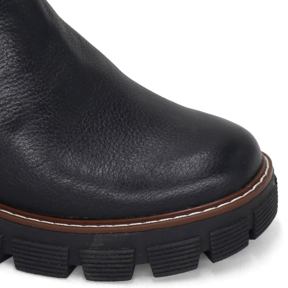 BOTINES CHELSEA MUJER PARYSS 100% PAYSS 2615-KA26Q1 CUERO NEGRO - 4