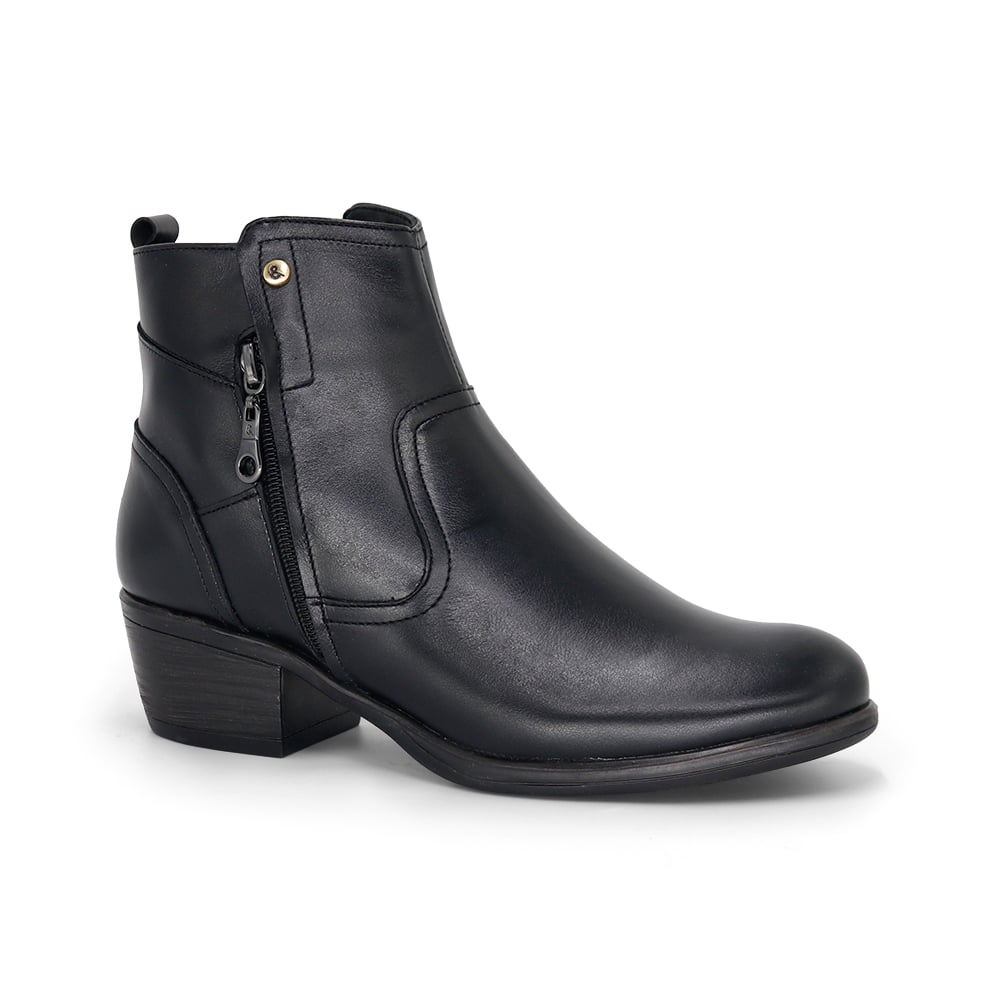 BOTINES MUJER PARYSS 100% CUERO JA25Q1-BT181 NEGRO - 1