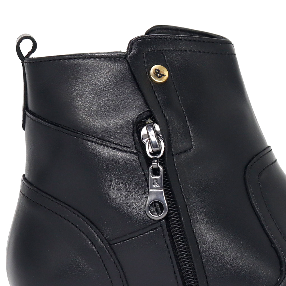 BOTINES MUJER PARYSS 100% CUERO JA25Q1-BT181 NEGRO - 4