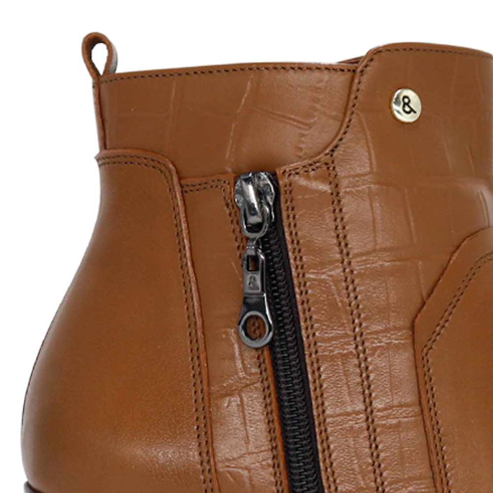 BOTINES MUJER PARYSS 100% CUERO JA25Q1-BT203  NATURAL - 4