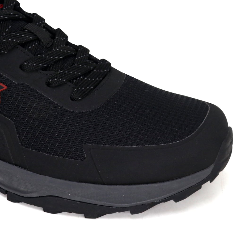 ZAPATILLAS OUTDOOR HOMBRE KAIDA 1777-H26Q2 NEGRO ROJO - 4