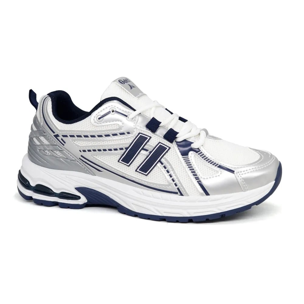 ZAPATILLAS RUNNING HOMBRE GAEL 7101-26Q2 PLATA MARINO - 1