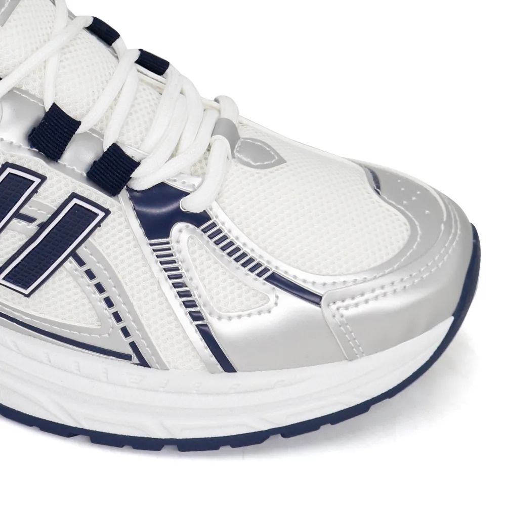 ZAPATILLAS RUNNING HOMBRE GAEL 7101-26Q2 PLATA MARINO - 4