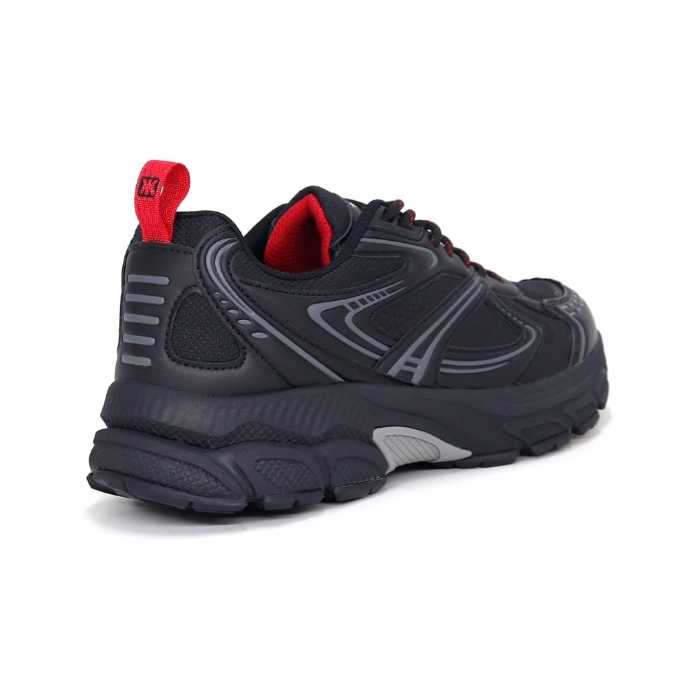 ZAPATILLAS RUNNING HOMBRE KAIDA 2601-H26Q2 NEGRO ROJO - 3